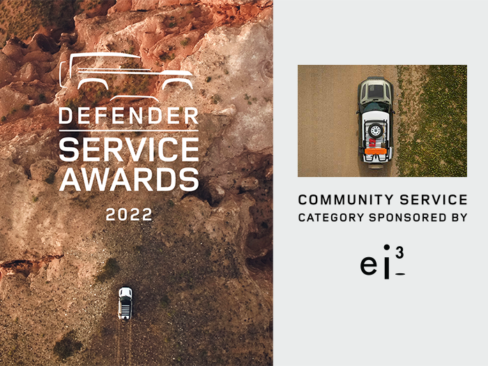 ei³ sponsors Community Service category of Land Rover's Defender Service Awards
