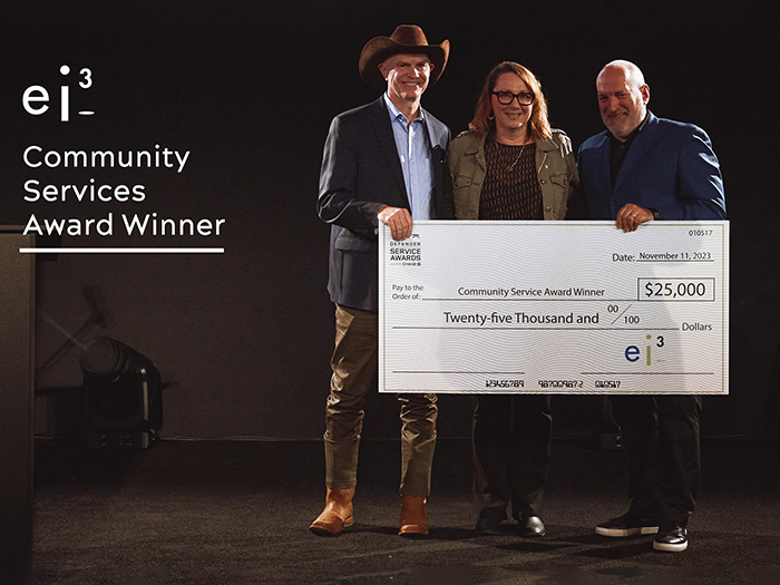 ei3 Presents $25,000 Community Service Award to Kairos Adventures