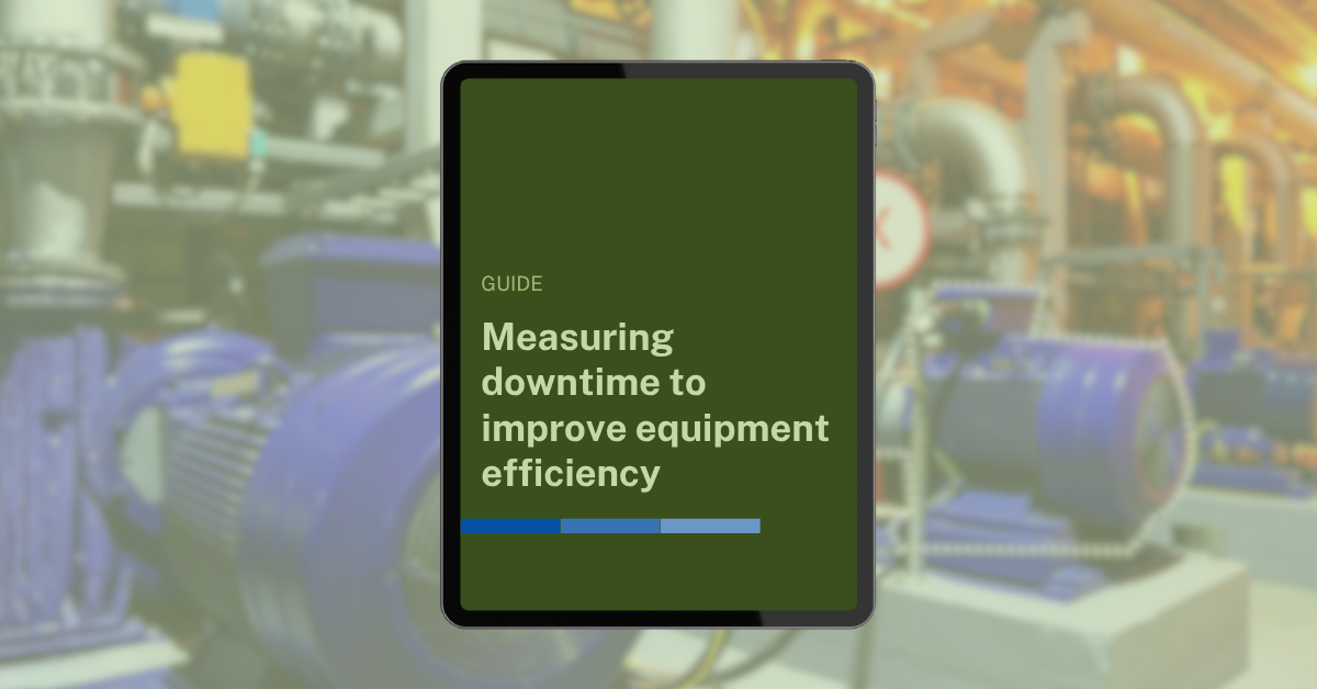 Measuring downtime to improve equipment efficiency