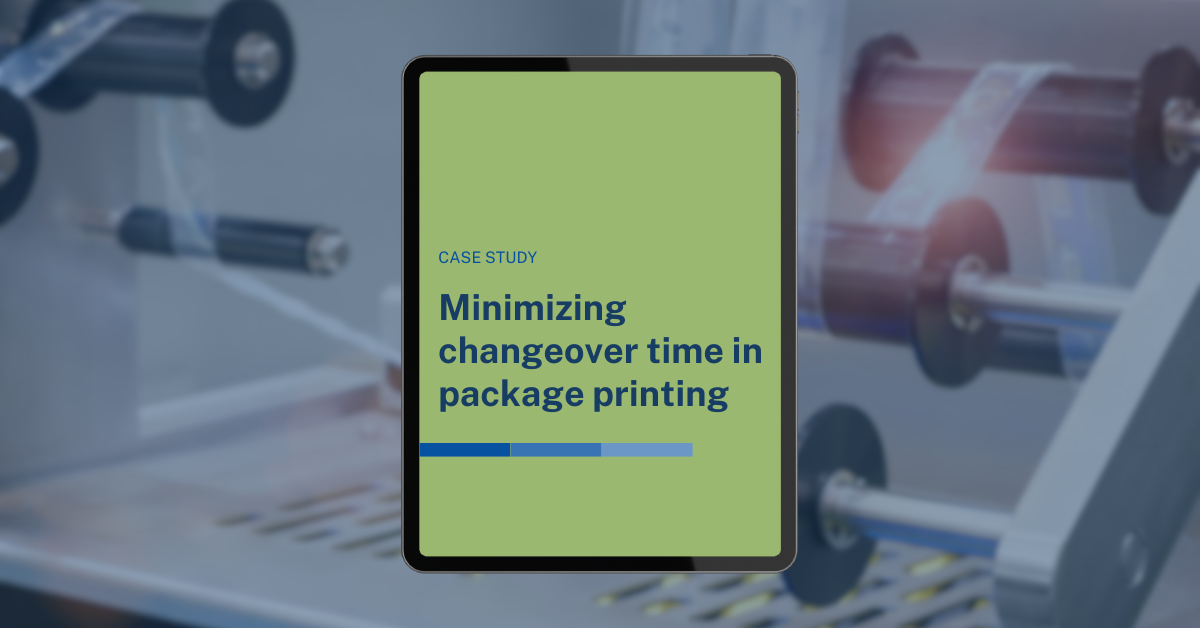 Enhancing Package Printing Efficiency by Minimizing Changeover Time