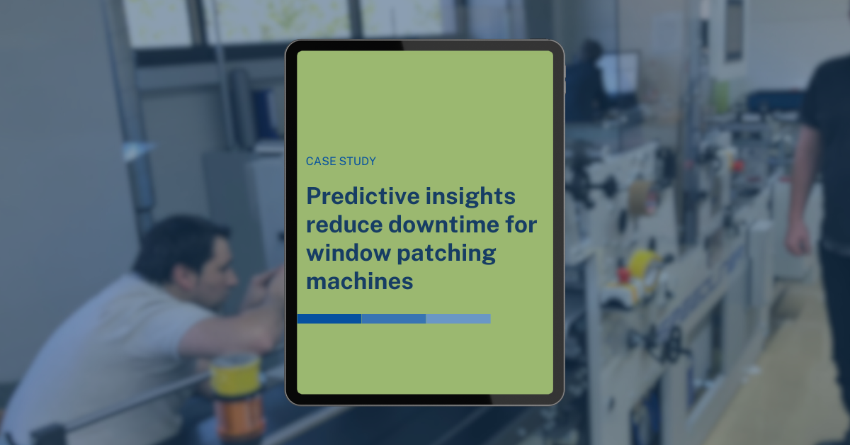 Predictive Insights Minimize Downtime for Window Patching Machines
