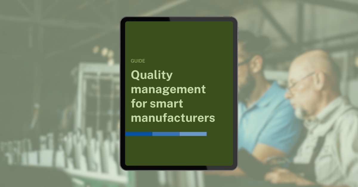 Quality management for smart manufacturers