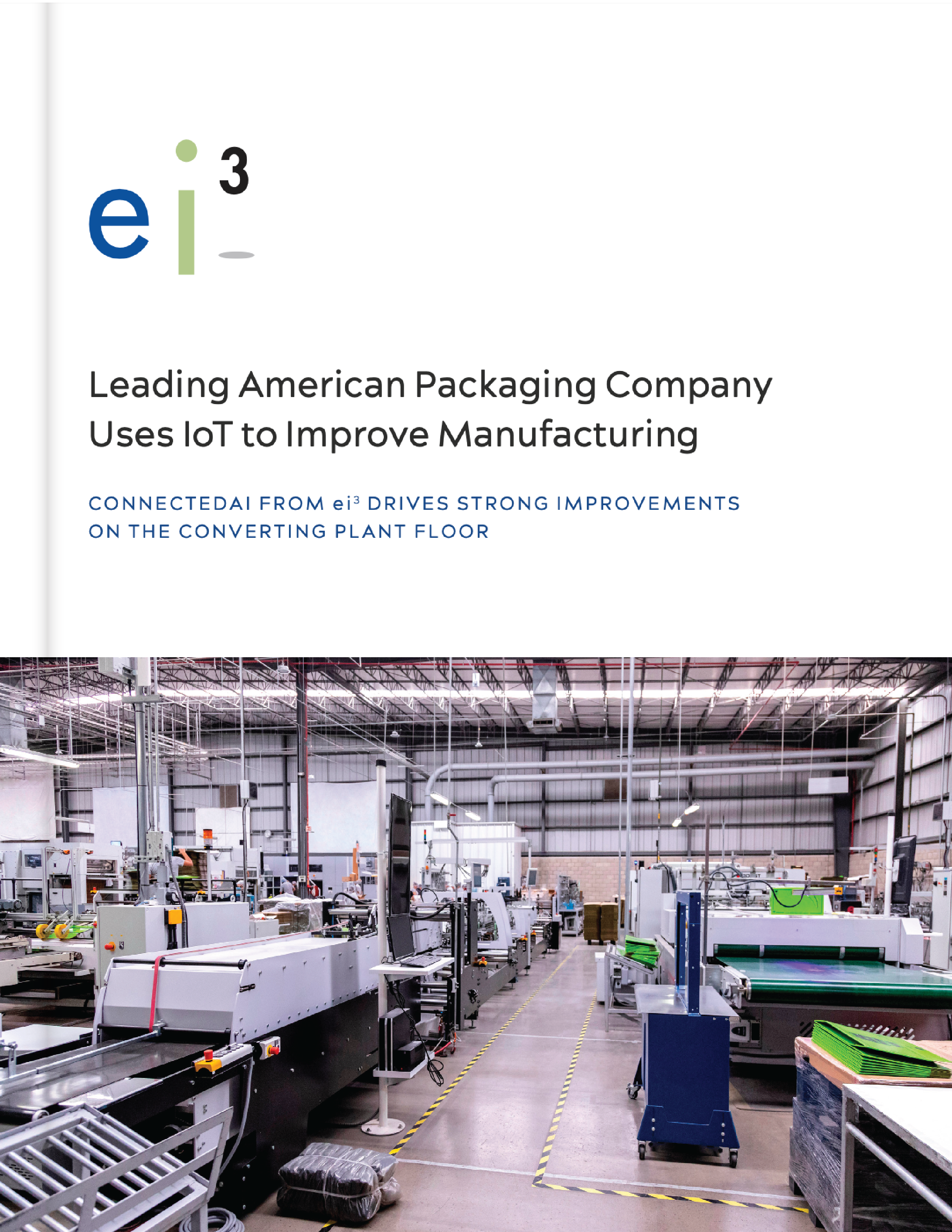 AI for packaging industry - Leading American Packaging Manufacturer Cover